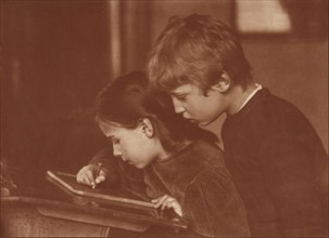 Brother and Sister; Heinrich Kühn, Austrian, born Germany, 1866 - 1944, Austria; about 1906; Gum bichromate print