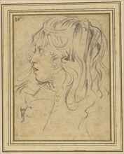 The Head of a Young Boy; Jan Cossiers, Flemish, 1600 - 1671, Flanders, Belgium; about 1658; Red and black chalk; 20 x 15.4 cm