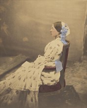 Queen Victoria; Roger Fenton, English, 1819 - 1869, Great Britain; June 30, 1854; Hand-colored salted paper print; 19.1 x 15.6