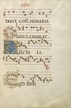 Decorated Initial G; Decorated Initial A; Decorated Initial E; Northern Italy, Italy; about 1460 - 1480; Tempera colors and gold