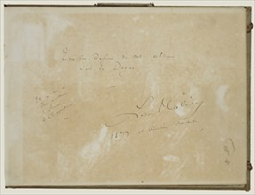 Halévy's Inscriptions; Edgar Degas, French, 1834 - 1917, about 1877; Black ink; 26 x 34.9 cm, 10 1,4 x 13 3,4 in