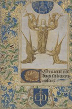 The Assumption of the Virgin; Master of Morgan 366, French, active 1470s, Tours, France; early 1470s; Tempera colors, gold