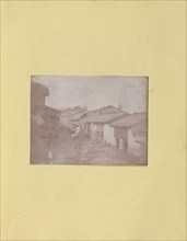 Village Street, Probably in Uttar Pradesh, North India; British, active India about 1843; England; 1843 - 1845; Salted paper