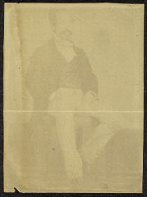 Portrait of a Seated Man with Mustache; British, active India about 1843; England; 1843 - 1845; Salted paper print from a paper