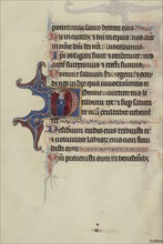 Initial D: God Crowning David; Bute Master, Franco-Flemish, active about 1260 - 1290, Northeastern, illuminated, France