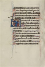 Initial E: Christ Holding a Crown and Flail; Bute Master, Franco-Flemish, active about 1260 - 1290, Northeastern, illuminated