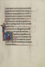 Initial E: Christ Holding a Crown and David; Bute Master, Franco-Flemish, active about 1260 - 1290, Paris, written, France