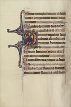 Initial D: Christ as a Knight; Bute Master, Franco-Flemish, active about 1260 - 1290, Paris, written, France; illumination