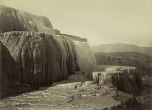 Minerva's Terraces, Yellowstone National Monument; Carleton Watkins, American, 1829 - 1916, about 1884 - 1885; Albumen silver