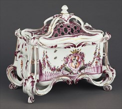 Lidded Bulb Vase; Niderviller Porcelain Manufactory, French, active 1754 - present, about 1768; Hard-paste porcelain