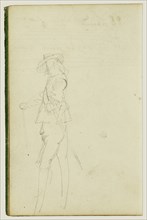 Standing Cavalier; Théodore Géricault, French, 1791 - 1824, 1812 - 1814; Graphite; 15.2 x 10.6 cm, 6 x 4 3,16 in