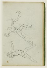 Three Studies of a Bowman; Théodore Géricault, French, 1791 - 1824, 1812 - 1814; Graphite; 15.2 x 10.6 cm, 6 x 4 3,16 in