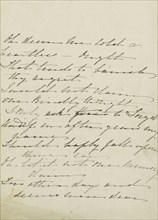 Letter or Poem; British, active India about 1843; England; 1843 - 1845; Holograph black ink; Sheet: 15.3 x 9.8 cm, 6 x 3 7,8 in