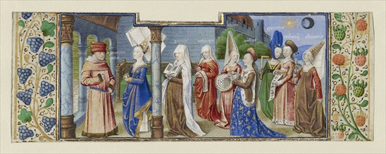 Philosophy Presenting the Seven Liberal Arts to Boethius; Coëtivy Master, Henri de Vulcop?, French, active about 1450 - 1485