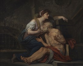 Cimon and Pero:  Roman Charity; Jean-Baptiste Greuze, French, 1725 - 1805, France; about 1767; Oil on canvas; 65.4 × 81.4 cm