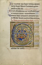 Decorated Initial E; Master of the Ingeborg Psalter, French, active about 1195 - about 1210, Noyon, probably, France