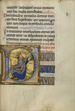 Initial D: David in Prayer; Master of the Ingeborg Psalter, French, active about 1195 - about 1210, Noyon, probably, France