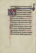 Initial C: A Priest Before an Altar; Bute Master, Franco-Flemish, active about 1260 - 1290, Paris, written, France