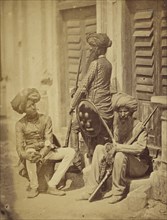 Men of the Fifteenth Punjab Infantry; Felice Beato, 1832 - 1909, India; about 1858; Salted paper print