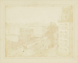 View of the Boulevards at Paris; William Henry Fox Talbot, English, 1800 - 1877, Reading, England; May 1843; Salted paper print