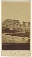 Necropolis, Athens; Dimitrios Constantin, Greek, active 1858 - 1860s, late 1850s-1860s; Albumen silver print
