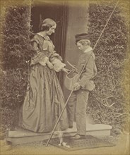 Melville Adamson and Aleck Bell; Dr. John Adamson, Scottish, 1810 - 1870, Scotland; about 1860; Albumen silver print