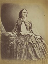 Portrait of a woman seated in profile; Unknown, or possibly Dr. John Adamson, Scottish, 1810 - 1870, Scotland; about 1867
