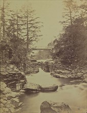 Bridge over stream; Possibly George Washington Wilson, Scottish, 1823 - 1893, Scotland; 1860s; Albumen silver print