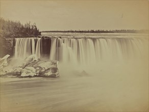 Waterfall; 1860s; Albumen silver print