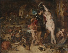 The Return from War: Mars Disarmed by Venus; Peter Paul Rubens, Flemish, 1577 - 1640, and Jan Brueghel the Elder, Flemish, 1568