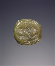 Prism-shaped engraved seal; Crete, Greece; about 1850 B.C. - 1700 B.C; Steatite; 1.3 × 1.5 cm, 1,2 × 9,16 in