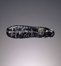 Carved amulet; Crete, Greece; about 2300 B.C. - 2000 B.C; Steatite; 1.2 × 0.9 × 3.8 cm, 1,2 × 3,8 × 1 1,2 in