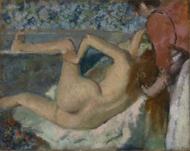 After the Bath; Edgar Degas, French, 1834 - 1917, about 1895; Oil on canvas; 65.7 × 82.2 cm, 25 7,8 × 32 3,8 in