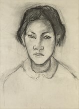 Head of a Tahitian Woman; Paul Gauguin, French, 1848 - 1903, Tahiti, France; about 1892; Charcoal; 41.9 x 31.1 cm