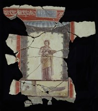 Fresco Fragments, 4, Italy; 1st century; Fresco
