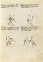 Combat with Dagger; Unknown, Fiore Furlan dei Liberi da Premariacco, Italian, about 1340,1350 - before 1450, Venice, Italy
