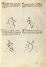 Combat with Dagger; Fiore Furlan dei Liberi da Premariacco, Italian, about 1340,1350 - before 1450, Venice, Italy; about 1410