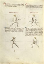 Combat with Pollaxe; Fiore Furlan dei Liberi da Premariacco, Italian, about 1340,1350 - before 1450, Padua, Italy