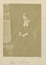 Miss Lander; Dr. William Robertson, Scottish, 1818 - 1882, Turkey; 1855 - 1856; Salted paper print; 10.3 × 8.1 cm