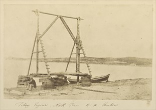 Piling Engine, North Pier, B.H. Renkioi; John Kirk, Scottish, 1832 - 1922, Renkioi, Turkey; 1855 - 1856; Albumen silver print