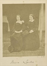 Misses Landers; Dr. William Robertson, Scottish, 1818 - 1882, Turkey; 1855 - 1856; Salted paper print; 10.3 × 8.2 cm, 4 1,16