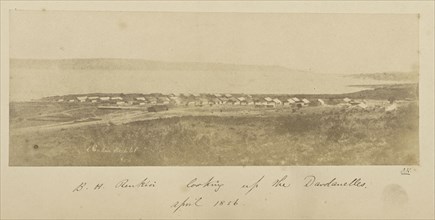 B.H. Renkioi, Looking Up the Dardanelles, April 1856; John Kirk, Scottish, 1832 - 1922, Renkioi, Turkey; April 1856; Albumen
