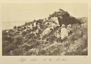 Cliffs above B.H. Renkioi; John Kirk, Scottish, 1832 - 1922, Renkioi, Turkey; 1855; Albumen silver print