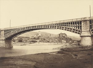 Viaduct at La Voulte; Édouard Baldus, French, born Germany, 1813 - 1889, France; about 1861; Albumen silver print