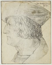 Portrait of a Man; Hans Schwarz, German, about 1492 - after 1521, about 1518; Black chalk; 23.8 x 18.7 cm, 9 3,8 x 7 3,8 in