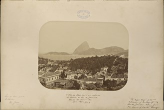 O Pao de Assucar, na entrada da Bahia do Rio de Janeiro, tirado do Morro de Santa Thereza; Marc Ferrez, Brazilian, 1843 - 1923