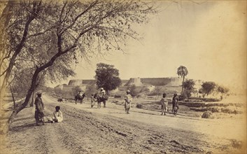 Peshawar Fort from Jail; John Burke, Irish, about 1843 - 1900, Peshawar, Pakistan; 1878; Albumen silver print