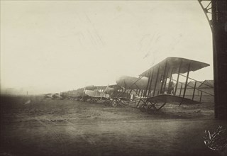 Grounded airplanes; Fédèle Azari, Italian, 1895 - 1930, Italy; 1914 - 1929; Gelatin silver print; 11.5 x 16.3 cm