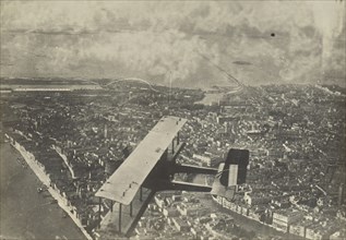 Aerial shot of an airplane over Venice; Fédèle Azari, Italian, 1895 - 1930, Italy; 1914 - 1929; Gelatin silver print