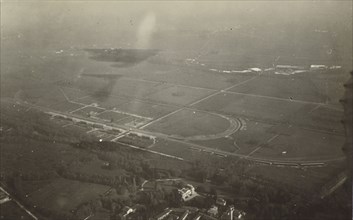 Oval Airfield; Fédèle Azari, Italian, 1895 - 1930, Italy; 1914 - 1929; Gelatin silver print; 8.3 x 9 cm, 3 1,4 x 3 9,16 in